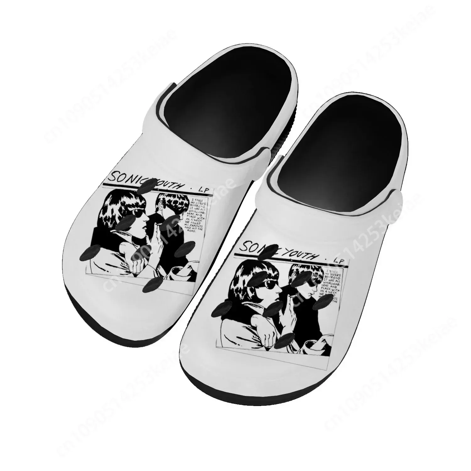 Sonic Youth Rock Punk Home Clogs Custom Water Shoes Mens Womens Teenager Shoe Garden Clog Breathable Beach Hole Slippers Black