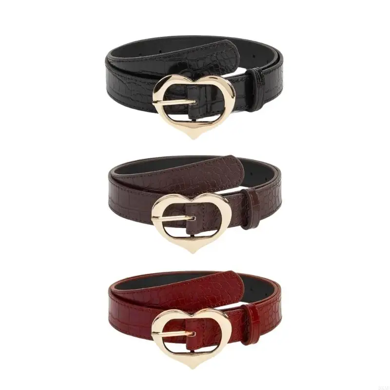 

Dxae Fashion Teens Pu Belt Практическая регулируемая длина талии ремни для одежды для одежды