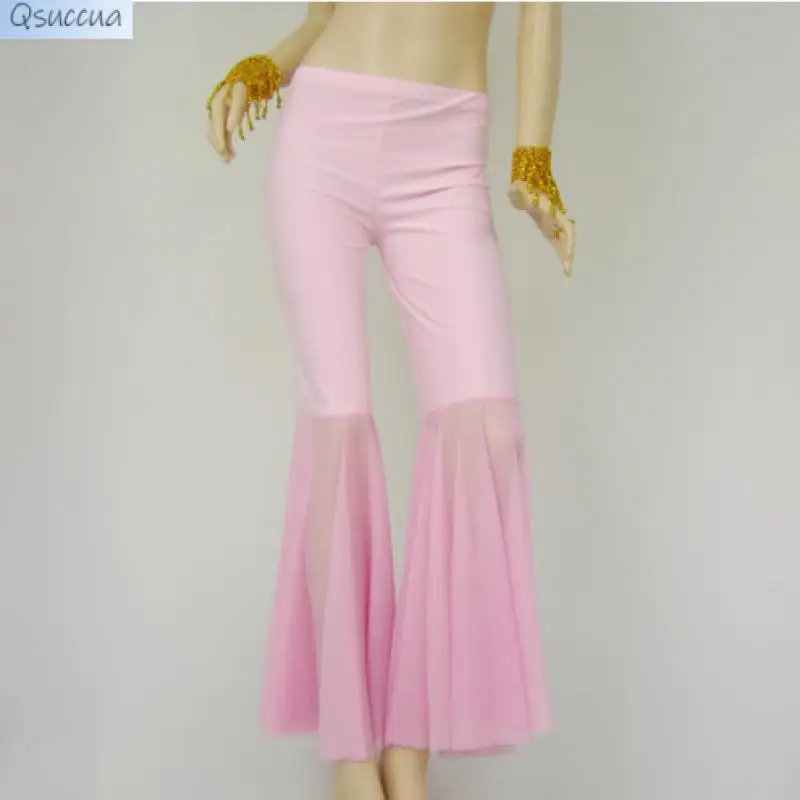 Belly Dance Dance Pants Mesh Flared Pants