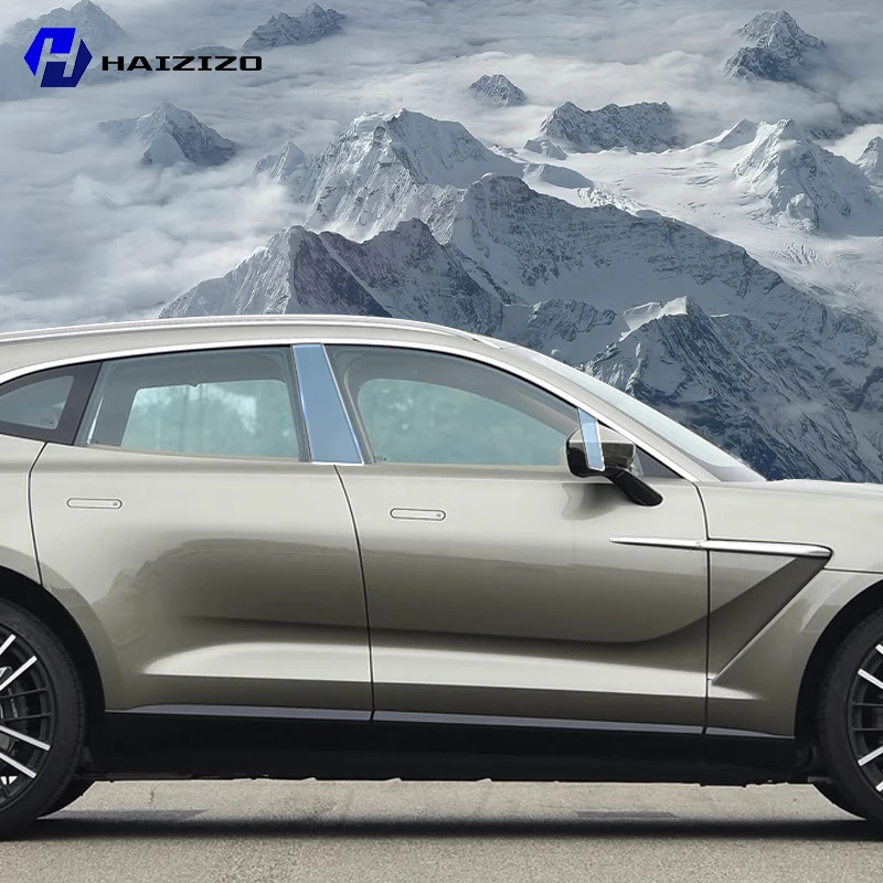

For Aston Martin DBX 2021-2025 BC Pillar Protective Film TPU Anti-Scratch Anti-Fingerprint Vinyl Sticker for Car Door Trim Cover