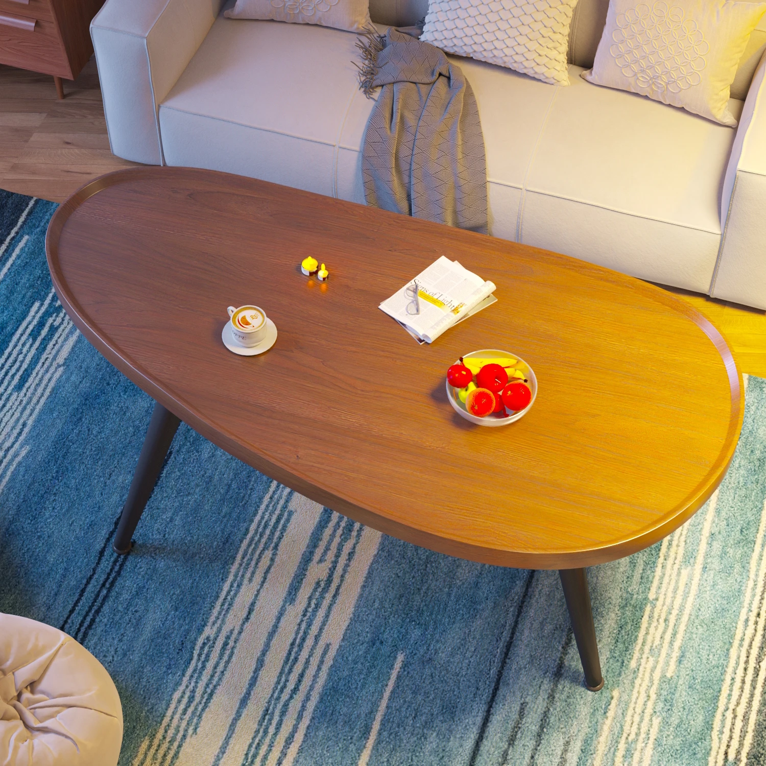 

Coffee table small apartment light luxury household living room modern simple side few bedrooms simple rental house