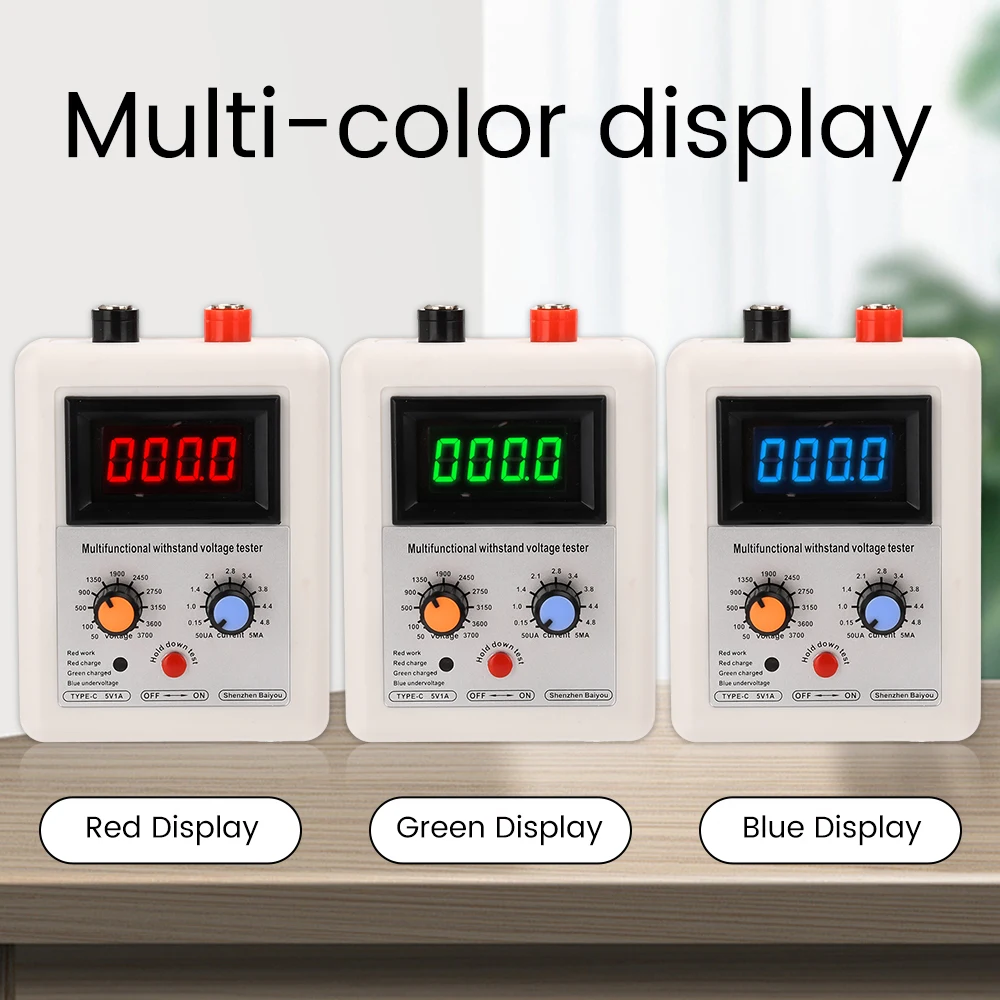 DC 50V-3700V IGBT Voltage Capability Transistor Tester Diode N-P MOS Triode LED Voltage Capability MOV Withstand Voltage Tester