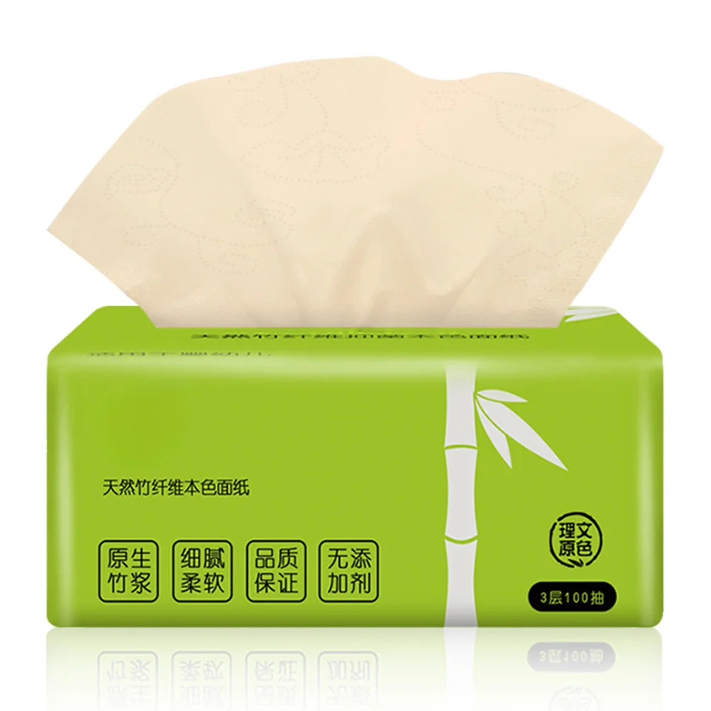 1 حزمة لب الخيزران ورق التواليت الأنسجة 6 أكياس لينة قوية ماصة لا الحبر لا العطر منديل ورقي منديل لب الخيزران