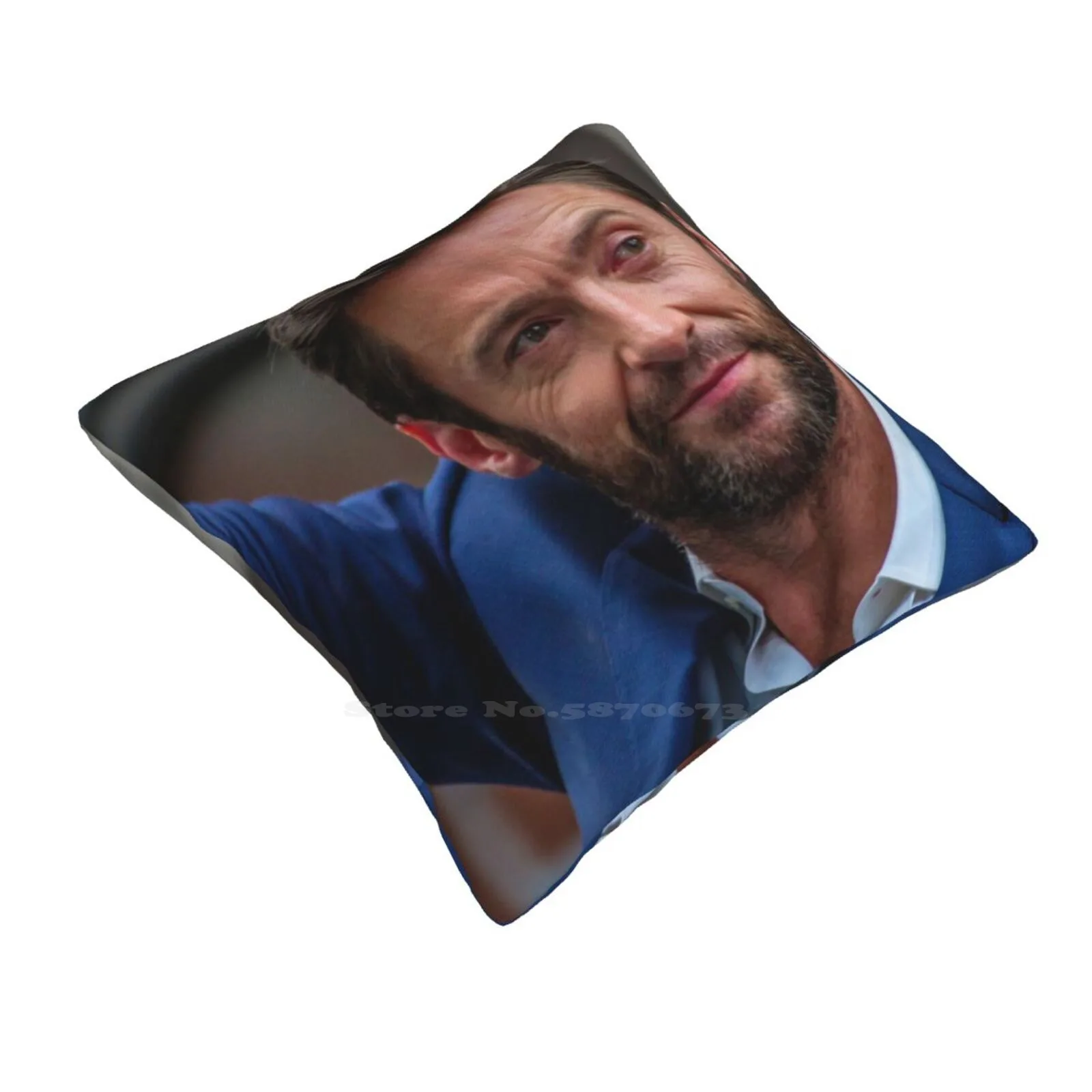 Hugh Jackman Funny Cute Decor Square Pillowcase Hugh Jackman