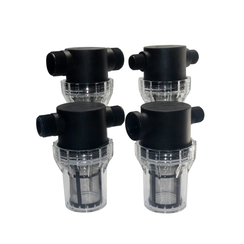 مرشح دلو غسيل السيارات فلتر سقي الحديقة 1/2 ''3/4'' 1 ''نظام الري الشوائب المسبق فلتر مائي لتربية الأحياء المائية