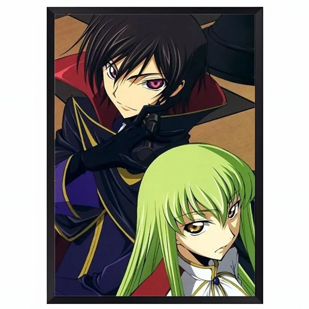 Anime Code G-Geass Poster, vielseitige HD-wasserdichte Wandkunst, selbstklebende Dekoration für jeden Raum, ideales Geschenk