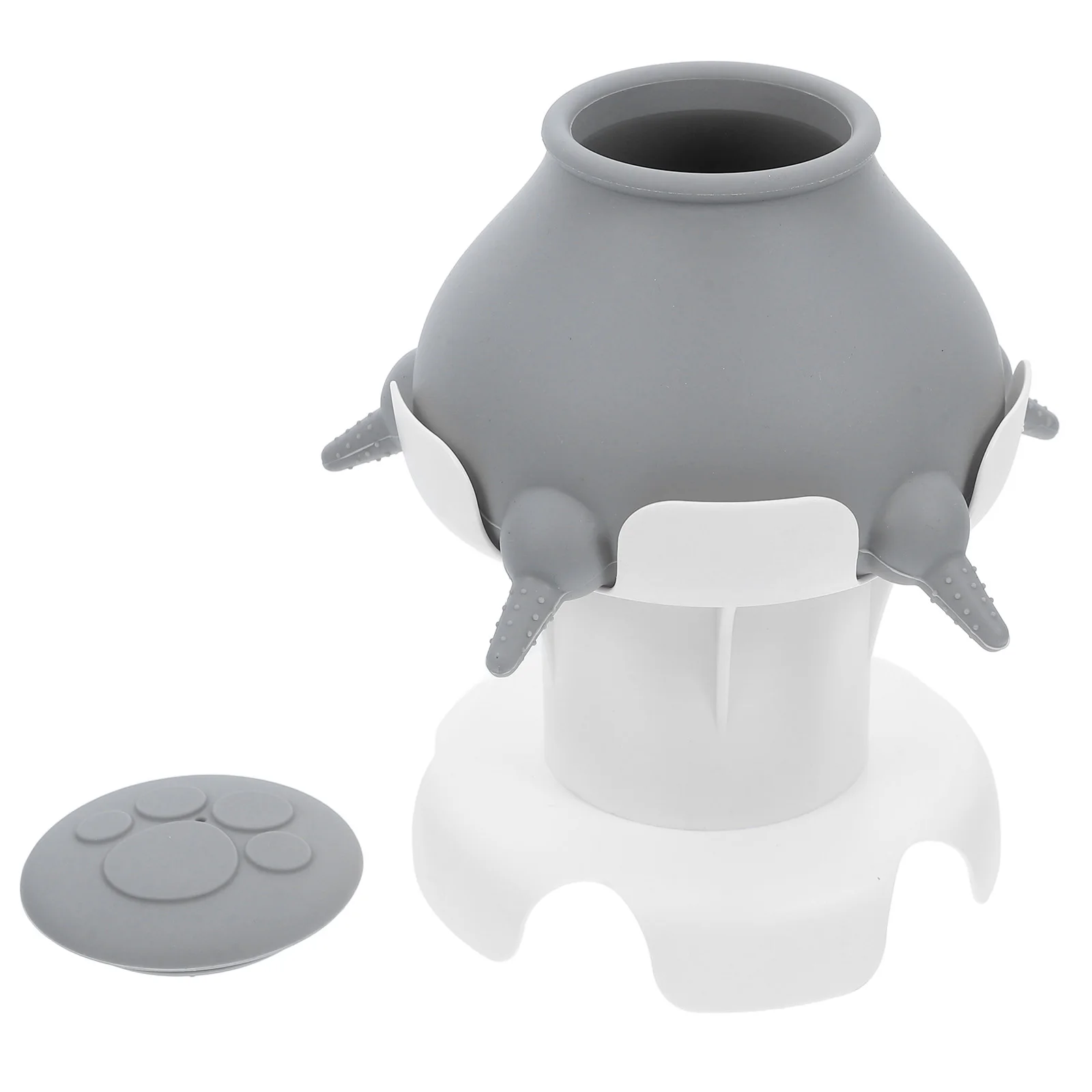 

Puppy Feeding Bowl 4 Nipples Stand Silicone Material Detachable Multi Feeding Pet Feeder Nursing Bottle Kitten Hamster Newborn