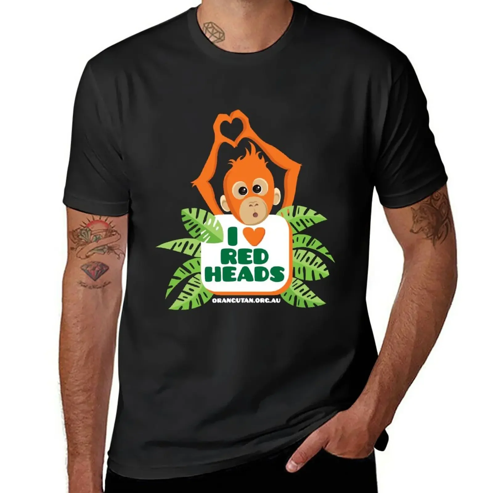 I heart (love) redheads T-Shirt funnys cute clothes mens graphic t-shirts hip hop