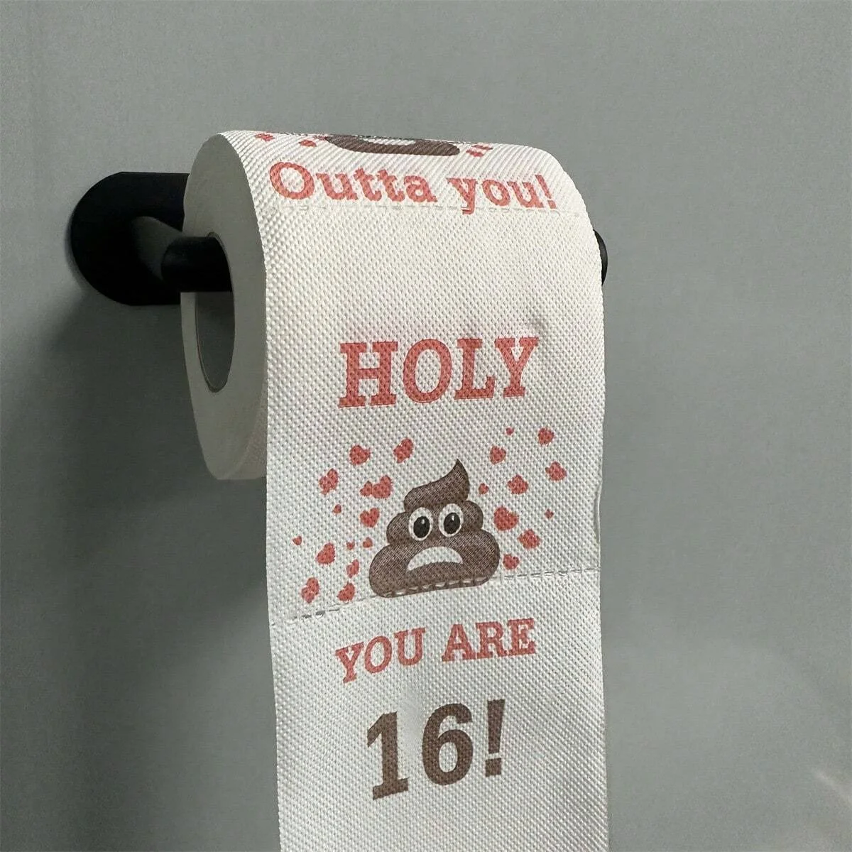 1pc, Funny Birthday Party Tissue Paper, Cartoon Poop Pattern Printed Tissue Tissue Toilet Paper, Happy Birthday, Party Decoratio