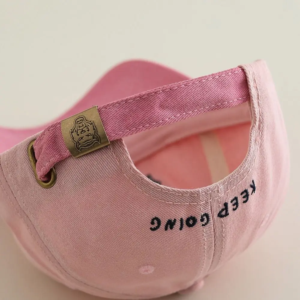 

Letter Embroidered Children Baseball Cap Multicolor Breathable Duck Tongue Hat Casual Thin Sunshade Cap for Boys and Girls