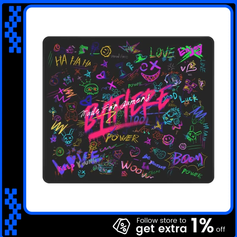 

Bythere TGF1 Glass Mousepad FPS Speed Mouse Pad Bass Sliding Tempered Glass Micro-etching Process For TTK APEX CSGO Valorant Pc