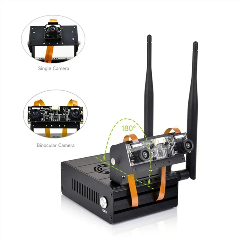 FULL-Aluminum Case Enclosure For Jetson Orin Nano NX Development Boards Metal Portable Camera Stands