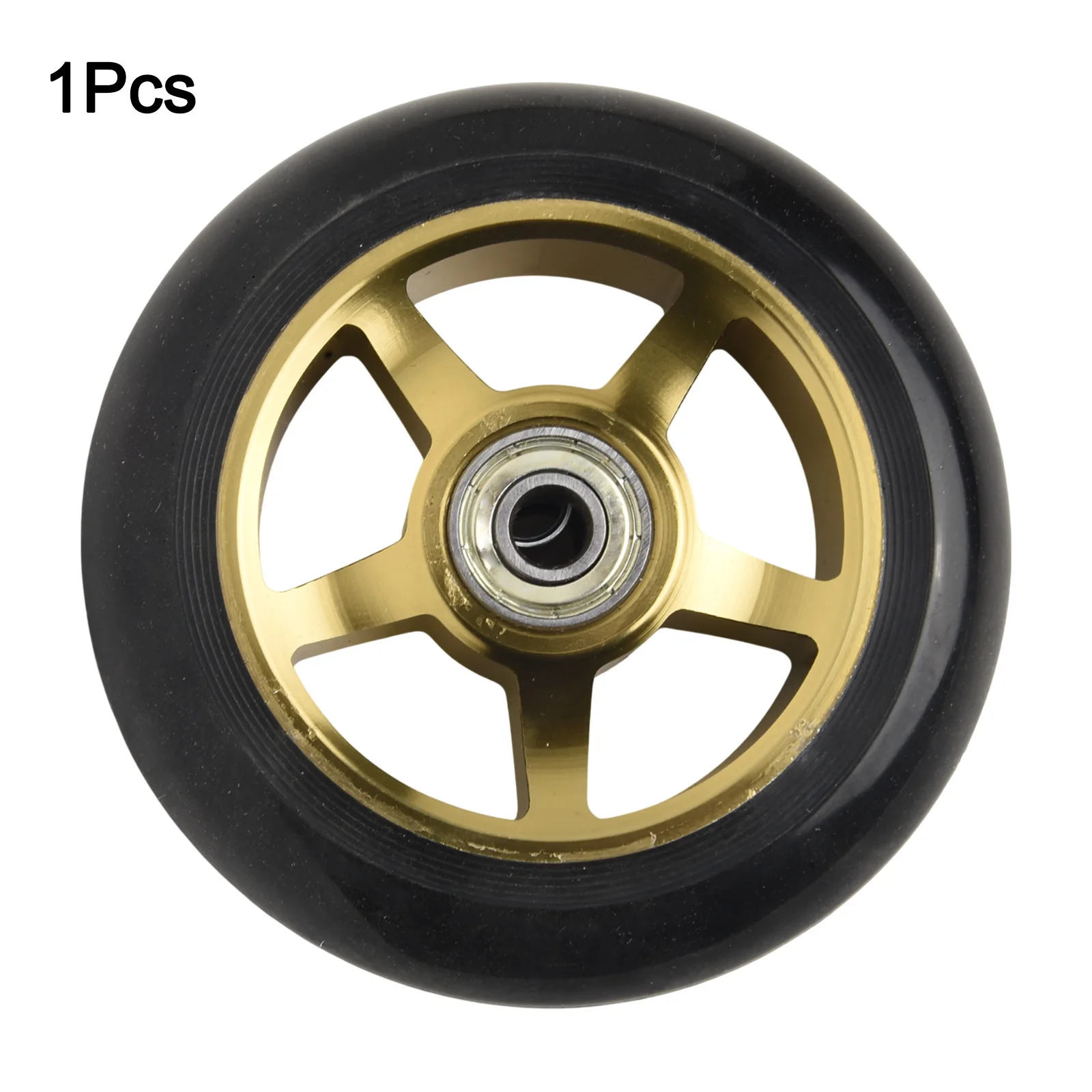 Aluminum Alloy Wheel Hub 100mm Scooter Wheels No Slipping CNC Processed Light Weight Long Service Life Strong Load-bearing