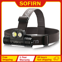 Sofirn HS20 2700lm USB C Rechargeable LED Headlamp 18650 Powerful Headlight with Spotlight&Floodlight Dual Switch Indicator