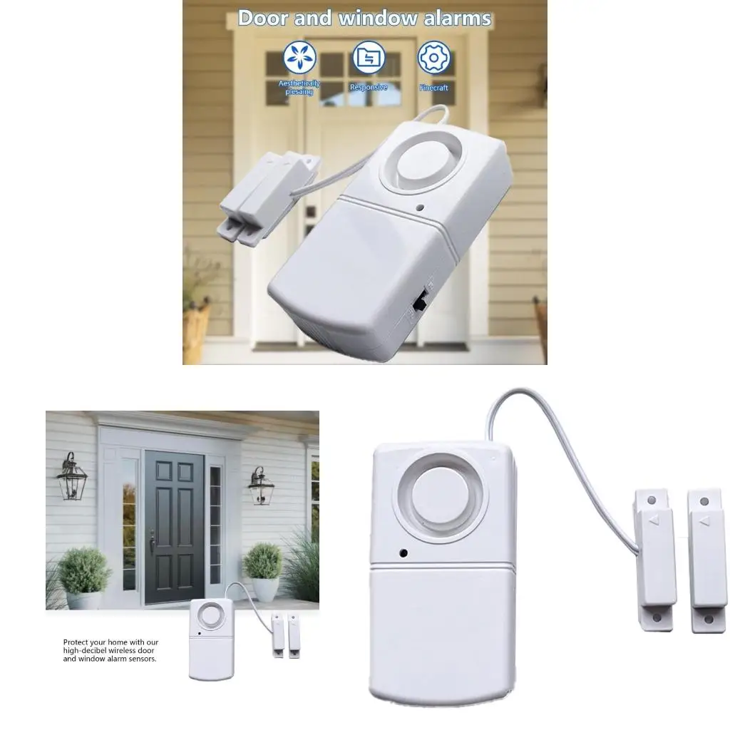 Door Window Wireless Burglar Alarm with Sensors Alarm 120db Security