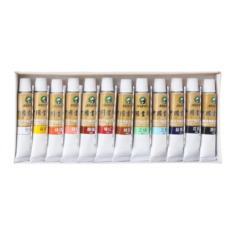 12/18/24/36 Colors 5/12ml Chinese Painting Pigment Watercolor Paint Drawing Tool