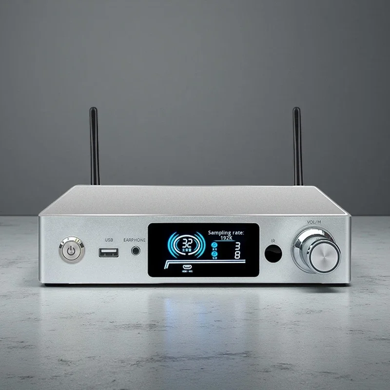 

Мощный аудиофильский домашний Wi-Fi усилитель 2.1 канала из алюминиевого сплава с USB и глубокими басами для декодера без потерь (Китай)