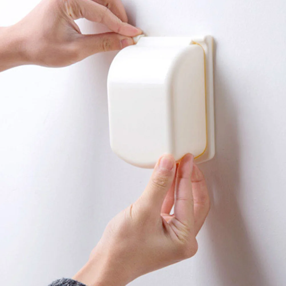 2 pçs seguro soquete cobre abs chama-retardador capas protetoras anti-choque elétrico protetor de tomada de parede casa capa decorativa