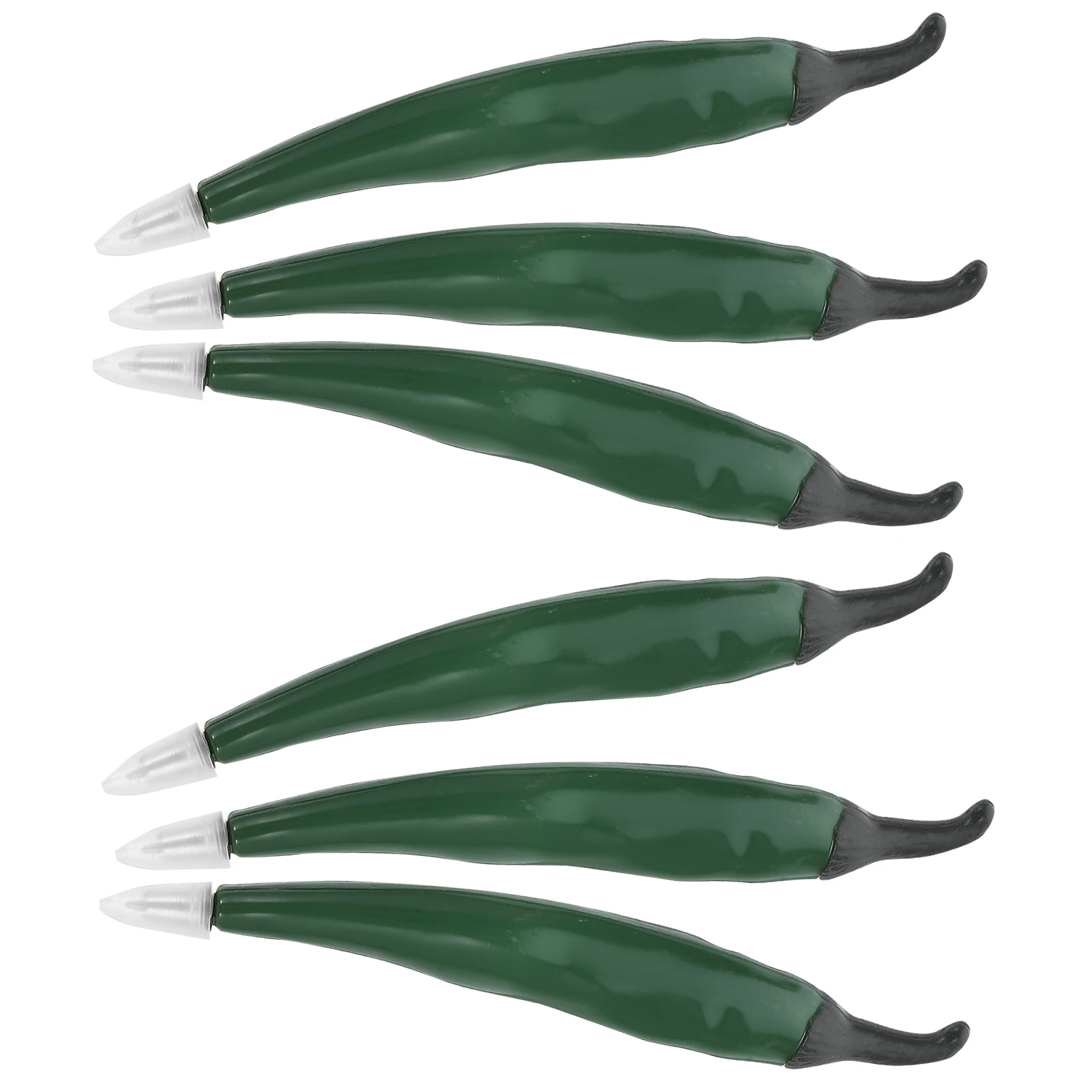 

6pcs Vegetable Shaped Ballpoint Pepper Design For Students Kids Party Gifts Smooth Writing Portable Pens Creative Office