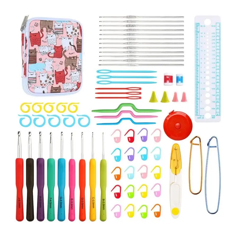 

ABKP-Yarn Weave Kits Crochet Hooks Set DIY Crochet Needles For Knitting Gloves And Sweaters,For Fine Working