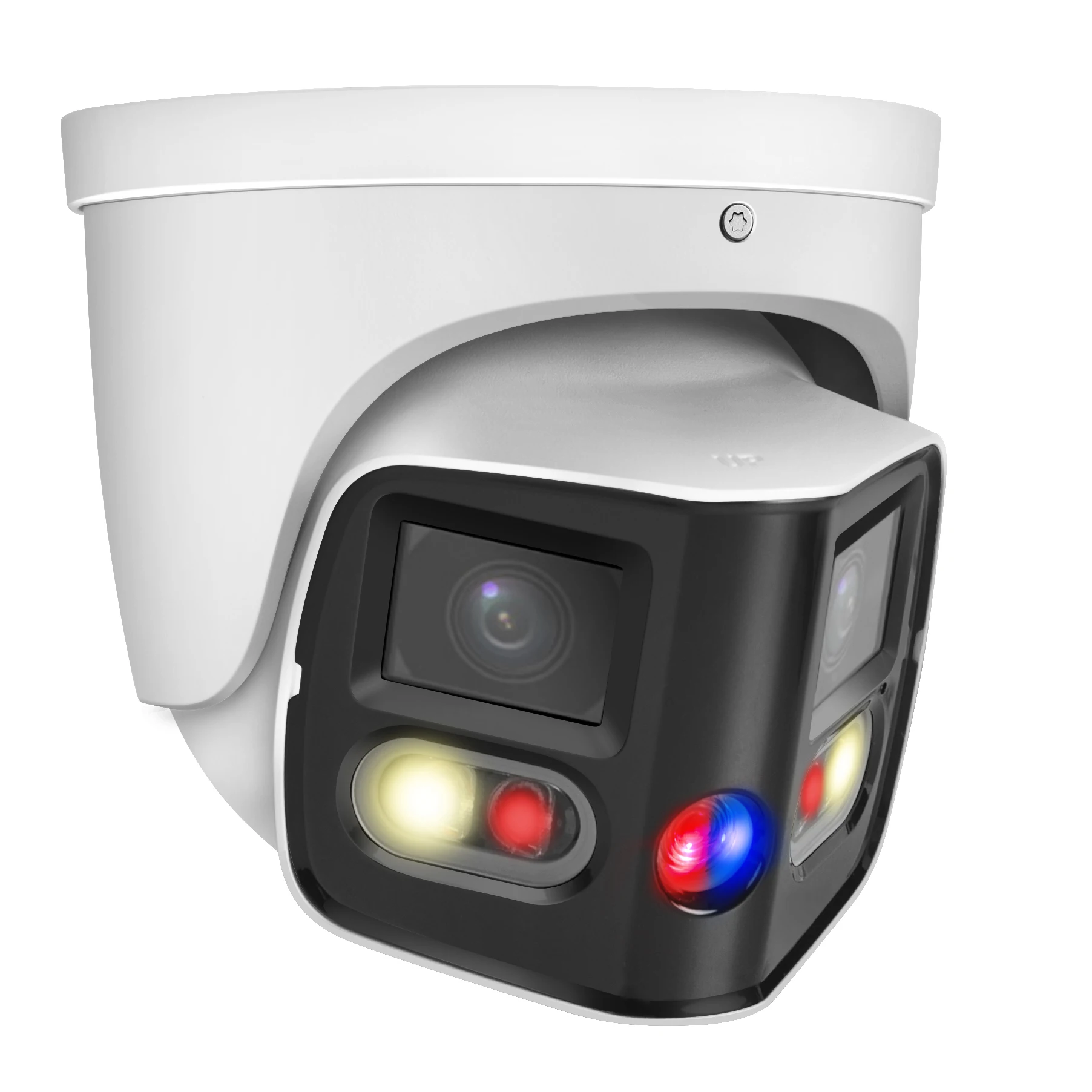 Dahua IPC-PDW3849-A180-AS-PV 2x4MP 180 °   TiOC Duo Splicing Globo ocular focal fixo WizSense Câmera de rede Som e luz Áudio bidirecional