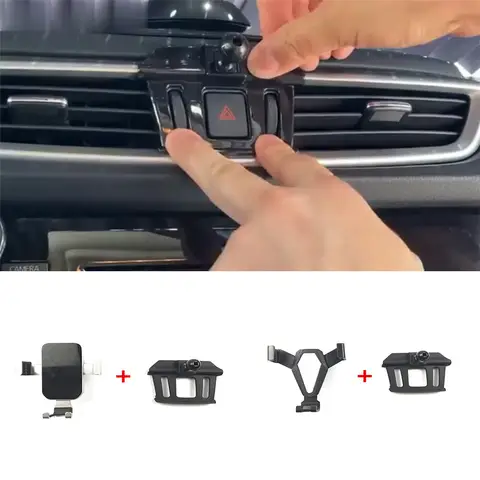1Set 2015-2021 Nissan Qashqai J11 X-Trail T32 에어 벤트 마운트 브래킷 핸드폰 홀더 특수 마운트 지지 브래킷 스탠드