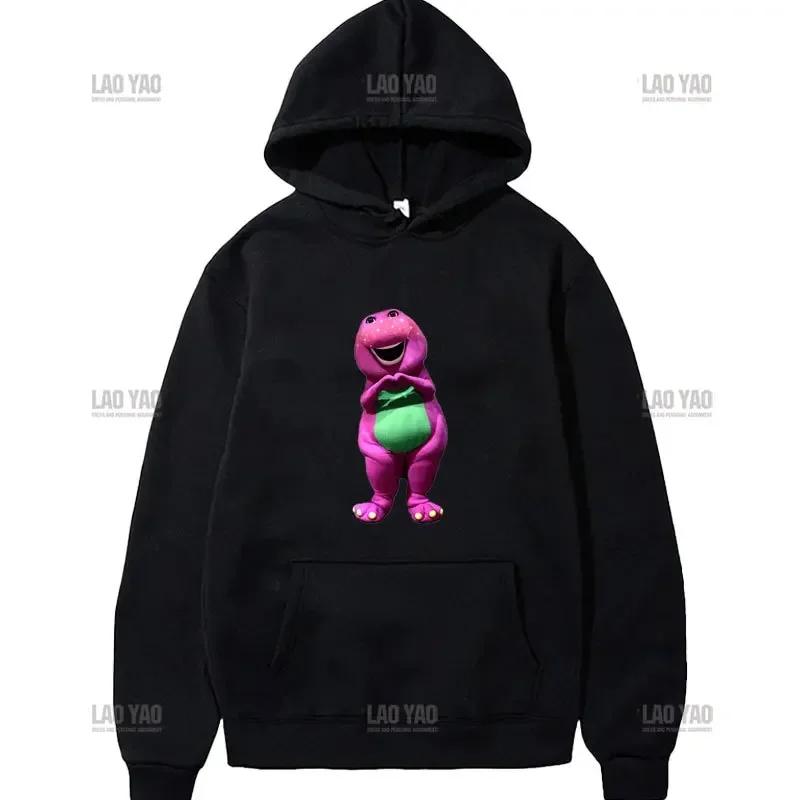 

Barney (Barney & Friends) series cartoon fall hoodie cute graphic long-sleeved sweatshirt fashion casual street style