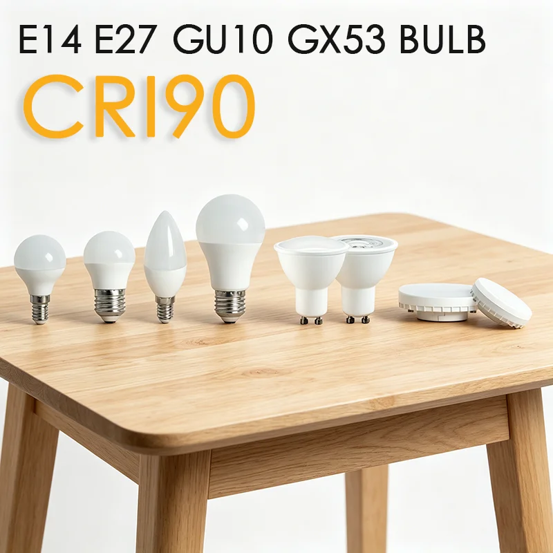 4-20PCS No Flicker Bulb GU10 LED Spotlight Warm Light Cool Lighting CRI90 100-240V, E14/E27/GX53/GU10, Indoor Home Light