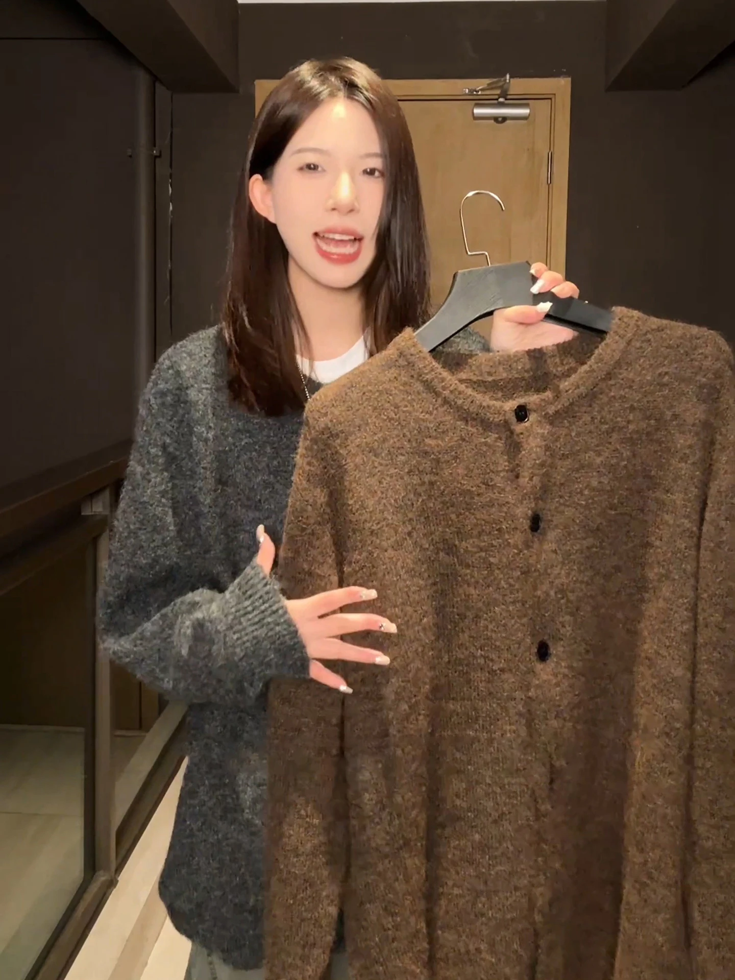 

American Lazy Sle Button Cardigan Sweater Men's Autumn Winter Old Money Knitted Top High Quali Couple Outerwear