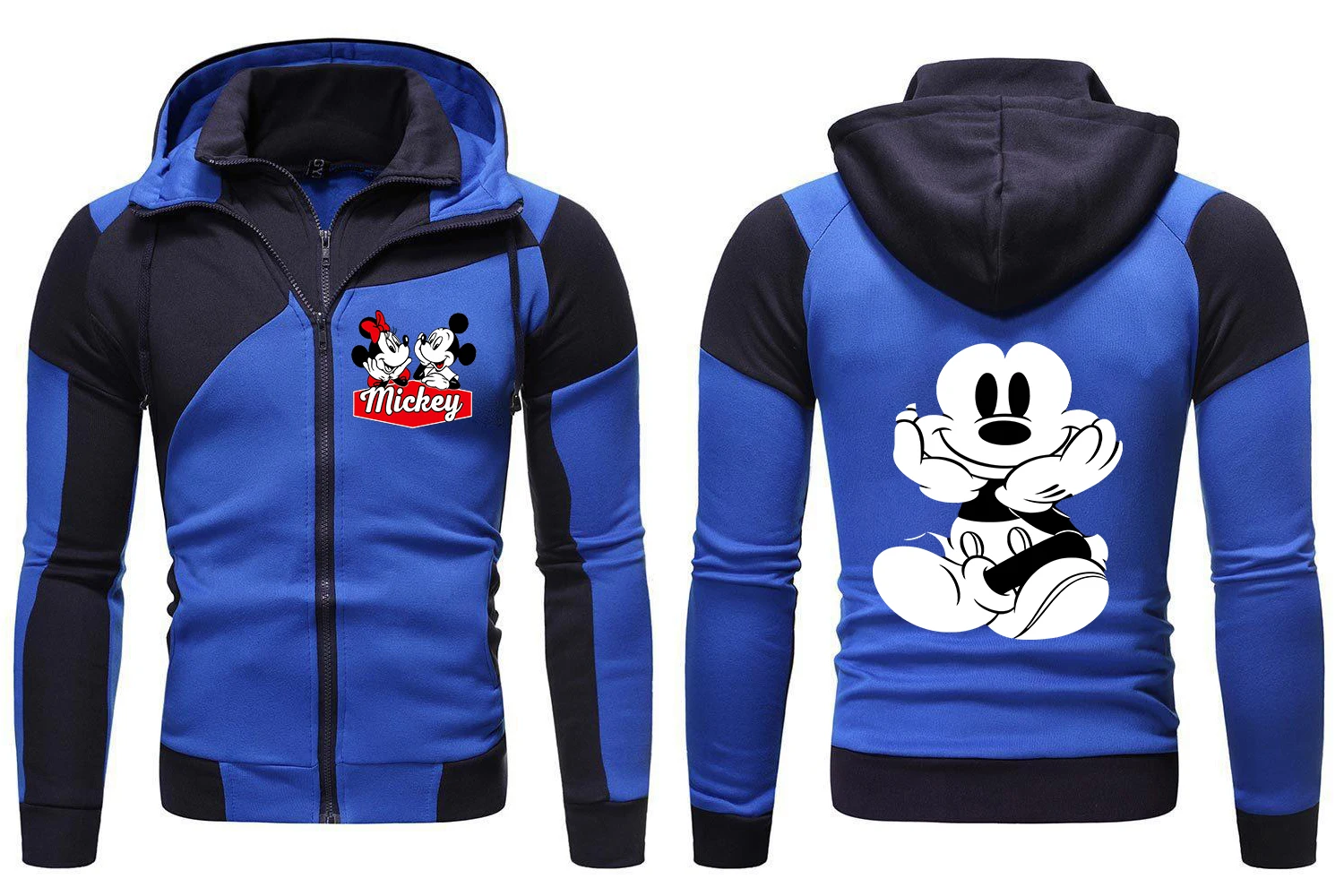 

2024 Winter Women's Fashion Camouflage Hoodie Disney Mickey Mouse Y2k Women's Casual Warm Jacket Zipper Sweatshirt Coat