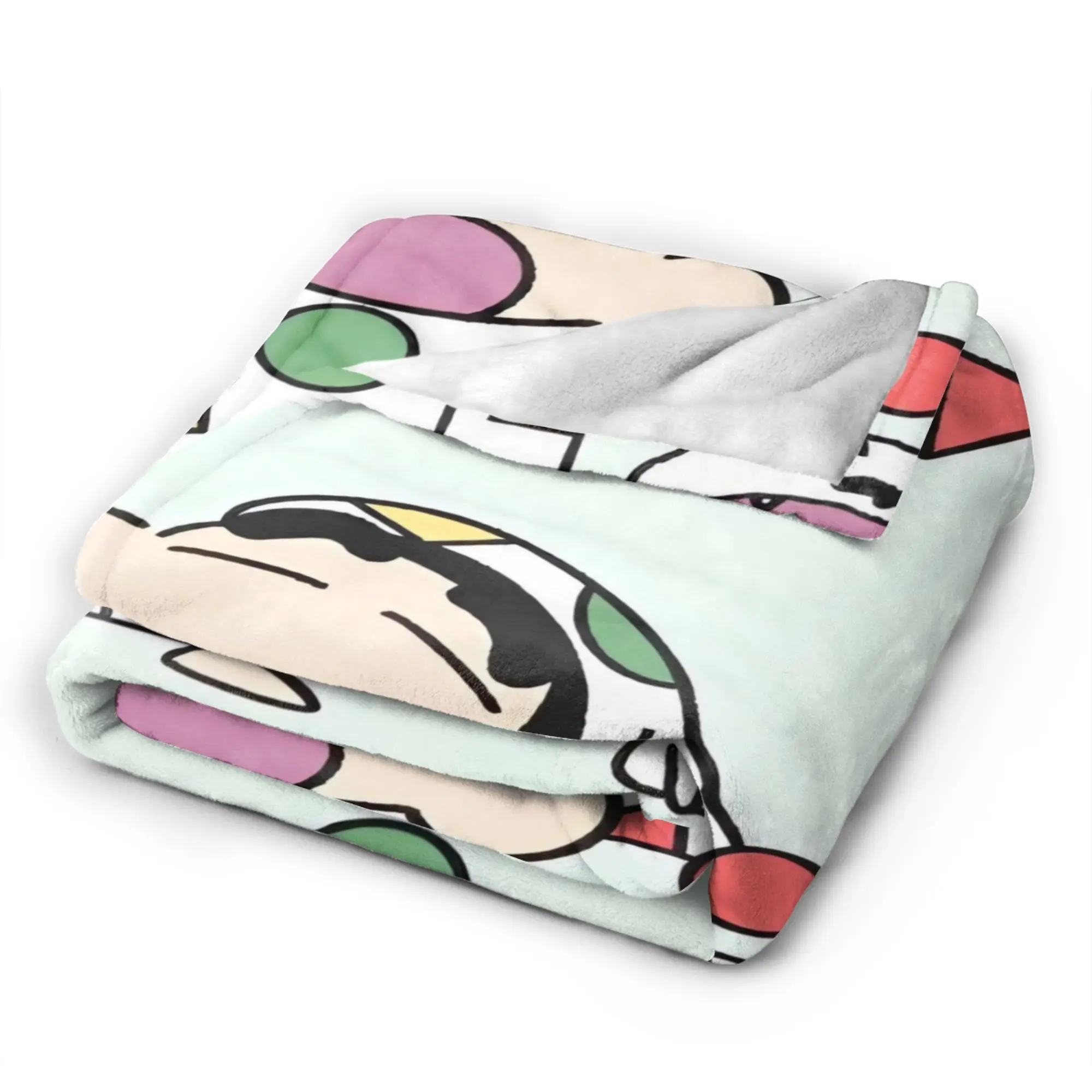 Crayon Shin-chan Blankets  Warm Aesthetic Plush Throw Blanket For Children Couch Chair Sofa Bed Flannel Bedspread Bed Cover