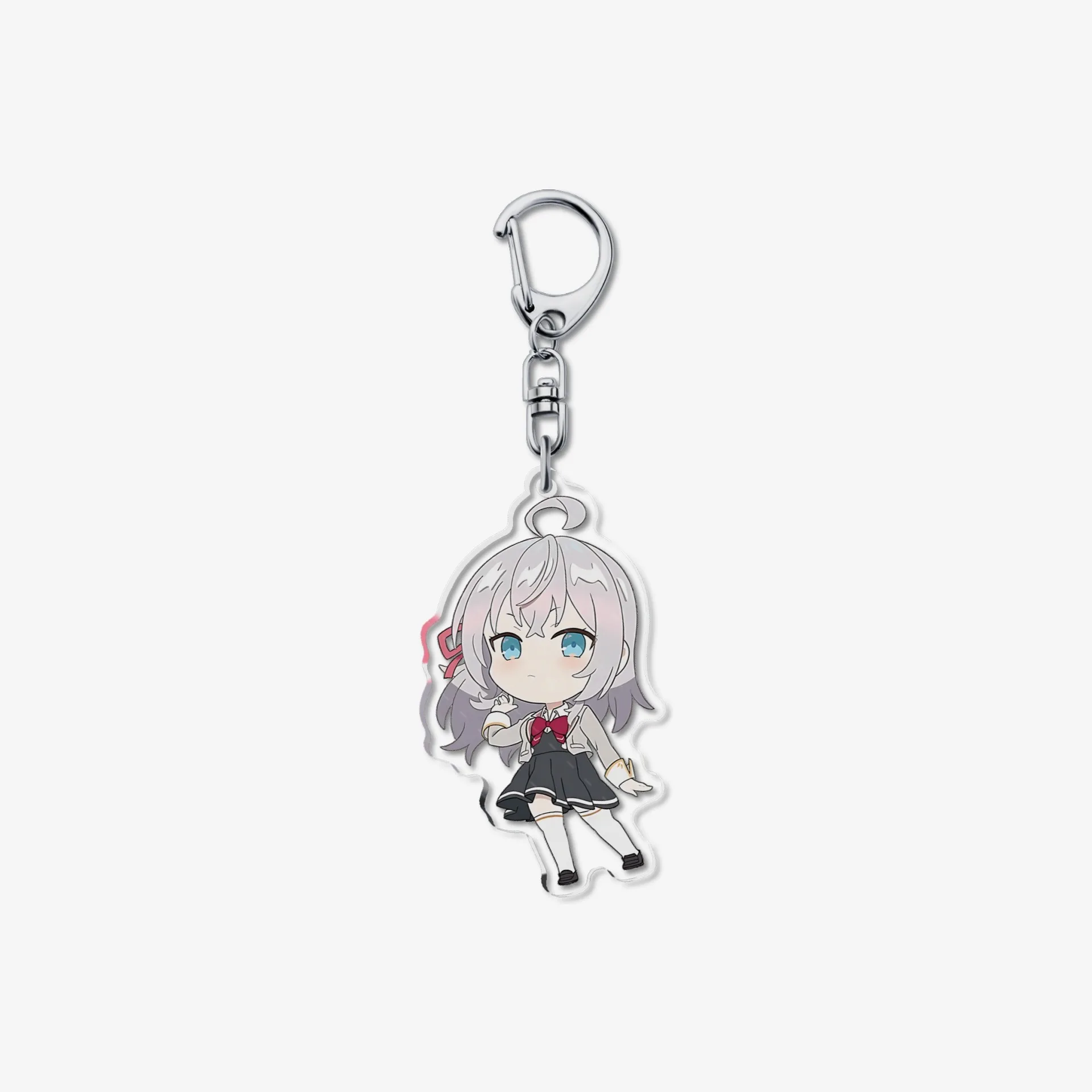 NEW Tokidoki Sotto Roshiago de Dereru Tonari no Aarya-san SD Cute Acrylic Keychain Keyring Strap Accessories 6cm Key Chain Ring