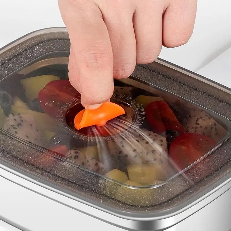 Stainless Steel Camping Lunch Box Sealed Leak-proof Bento Box Large Capacity Refrigerator Freezer Storage Box