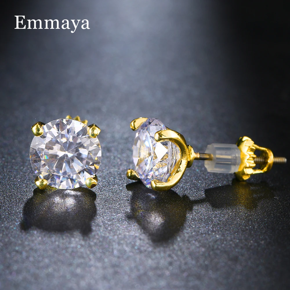 Emmaya Hot Sale Charming Cubic Zircon Earring Simplicity Style Wedding Party Noble Dress-Up For Female Exquisite Ornament