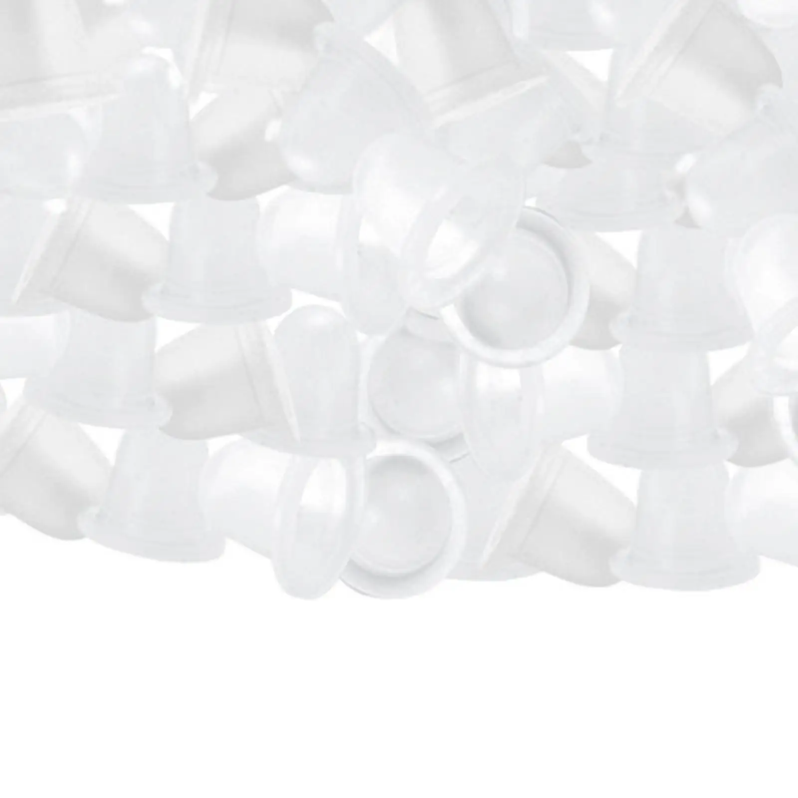 100 piezas de tapas de taza de pigmento Microblading suministro de soporte de tinta de silicona