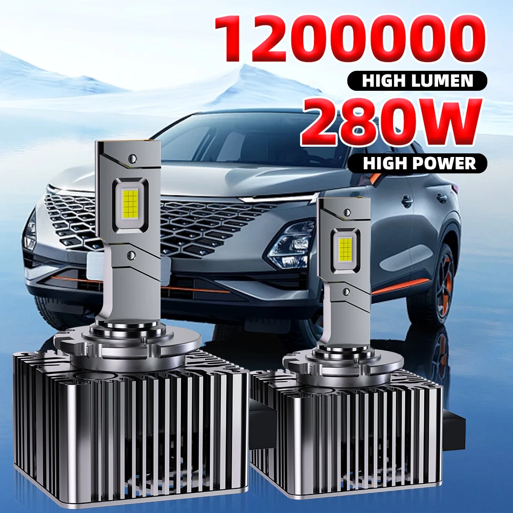 

D1S светодиодная фара D3S Canbus лампы 1200000LM CSP D4S D5S D2S Led 280W двухсторонняя D1R D4R D2R D3R D Серия автомобильная лампа HID