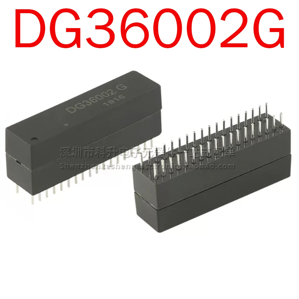 5pcs DG36002G DG36002 Dual Port Gigabit LAN Transformer 100/1000 Base-T DIP Through Hole Ethernet Magnetic Module Network Isolat