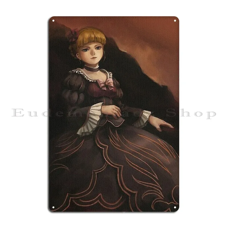 Umineko When They Cry Beatrice Portrait Metal Sign Pub Wall Decor Wall Decor Customized Club Tin Sign Poster