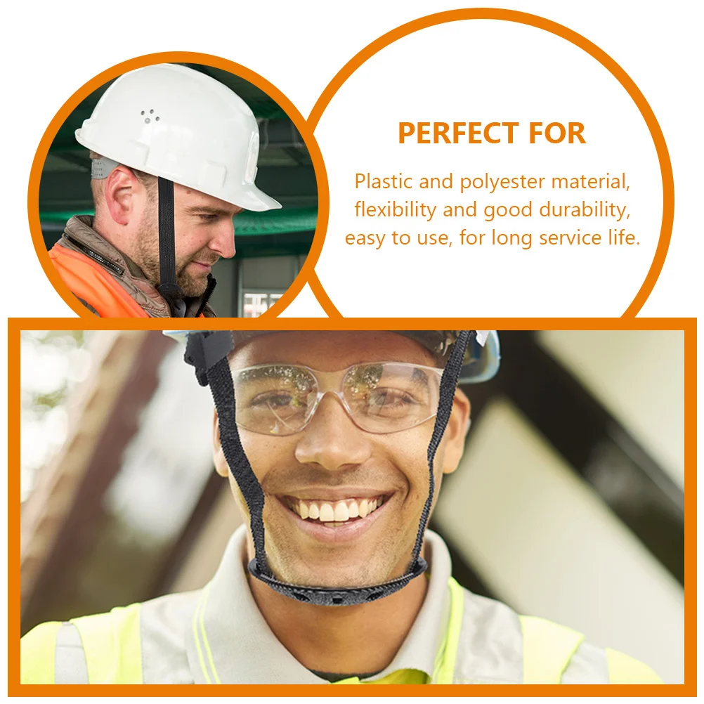 

3pcs Adjustable Safety Chin Strap Lightweight Durable Wear-Resistant Accessory For Construction Protection Hard