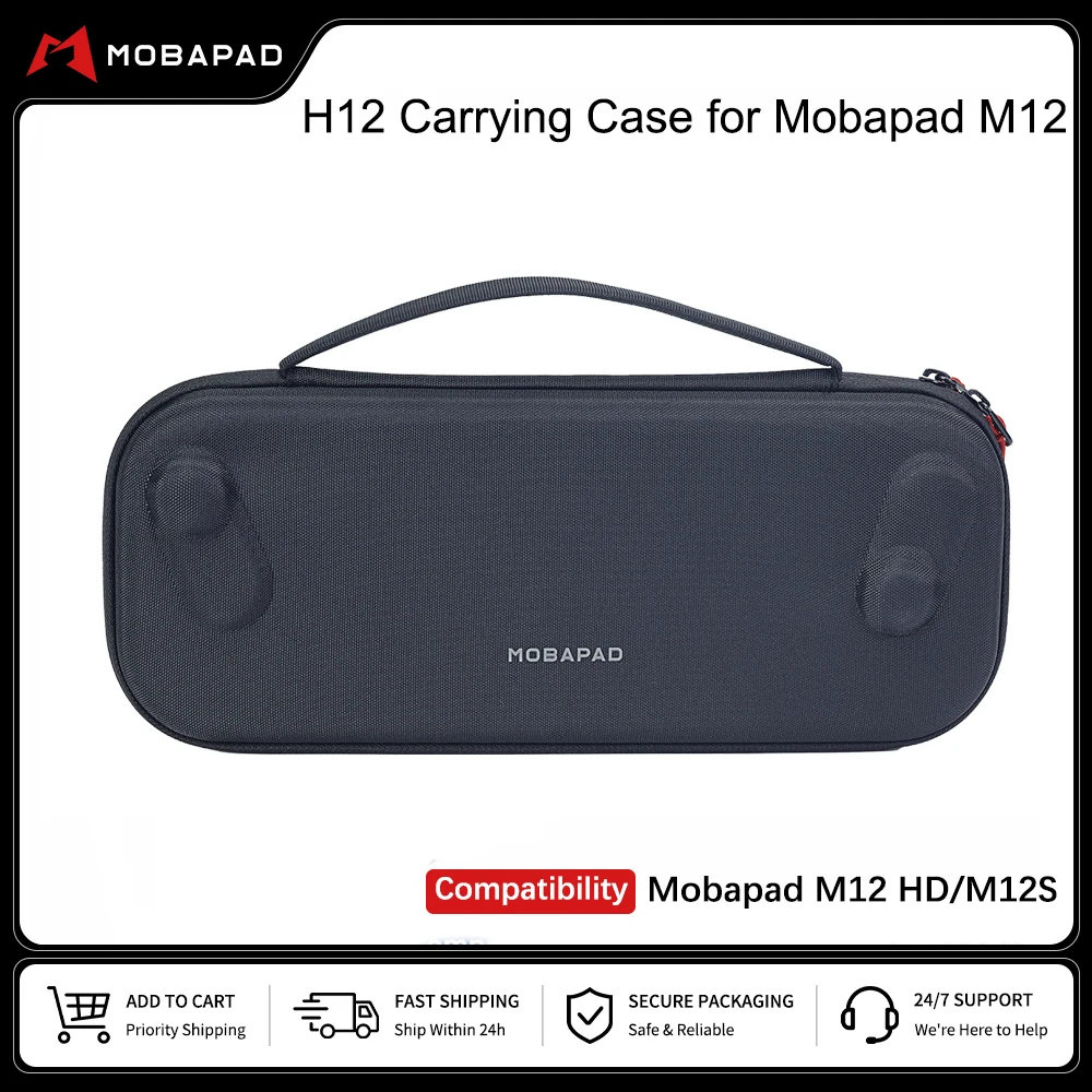 MOBAPAD Carrying Case for Mobapad M12 Joypad Controller & Switch 2 Zipper Shell Shockproof Protective Cover Storage Bag