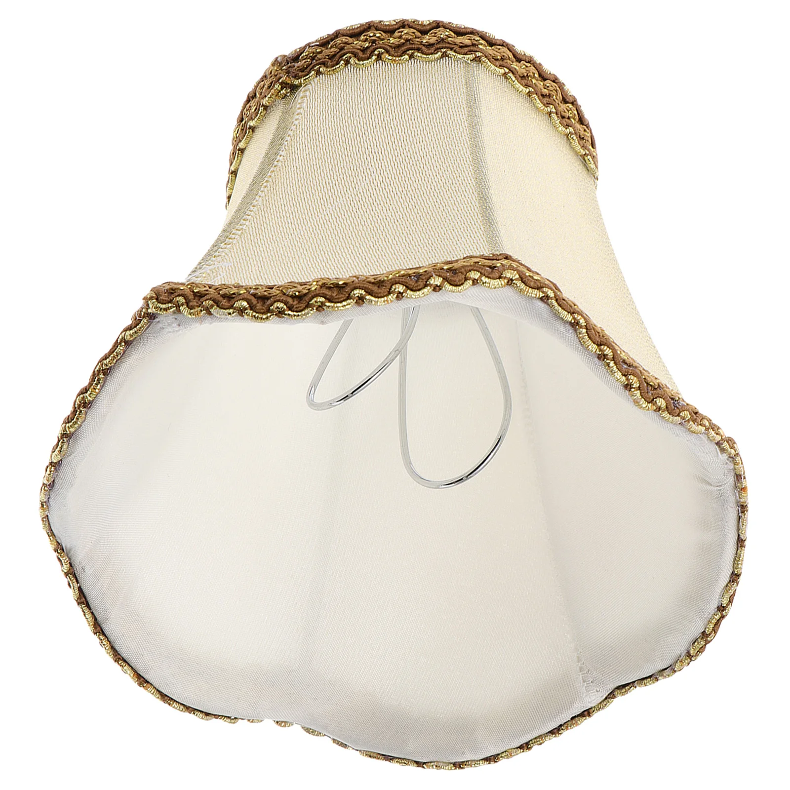 

Lamp Shade Gold Fringe Fabric for Home Cloth Cover Bedroom Living Room Warm Atmosphere Dust Lamp Shade Accessory Protection