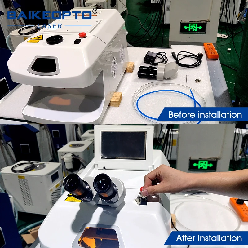 fiber laser spot welding machine 60W desktop portable Jewelry welder machine