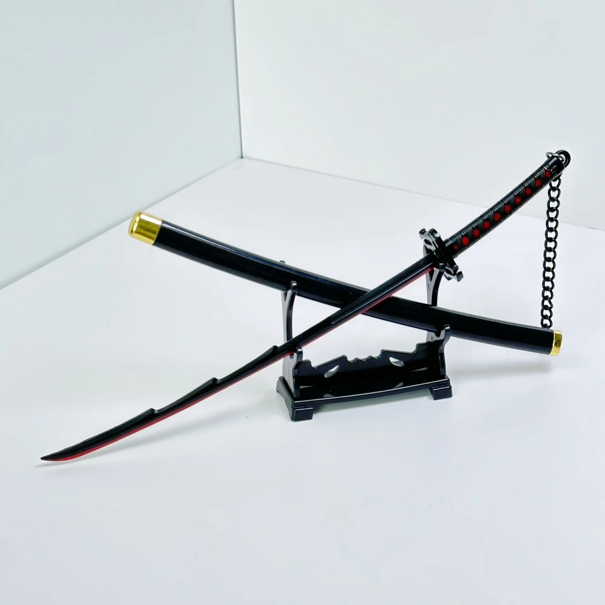 9.8 بوصة بليتش كوروساكي برمجة معدنية كاتانا السيف الأصلي صابر النينجا سكين اليابانية كاتانا صابر تأثيري اكسسوارات الدعامة لعبة #1