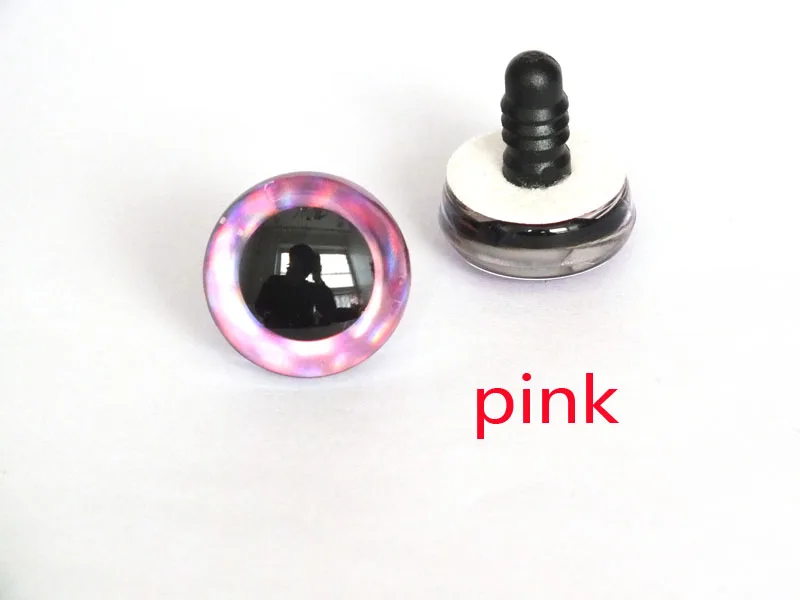 20 Stück 12 Arten Farben 9 mm 12 mm 14 mm 16 mm 18 mm 20 mm 25 mm 30 mm 35 mm Trapez-Spielzeugaugen 3D-bunte Sicherheitspuppenaugen für DIY-Handwerk – Detail 10