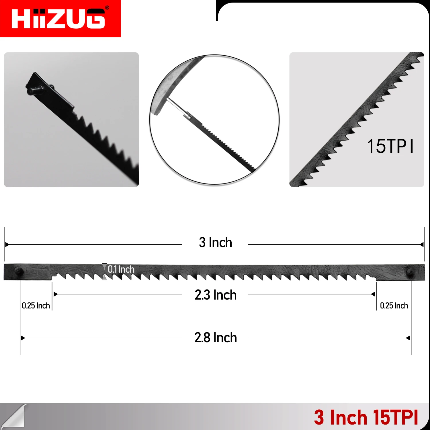 Imagem -03 - Scroll Blade Pin End para Moto Jig Dremel 8029 8030 Delta Emco Lux 15 Tpi 12 Pack 76 mm Jig Serras Máquinas