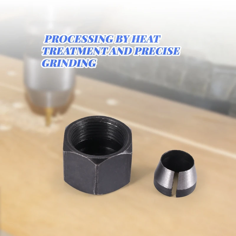 AA01-3 Stuks Router Spantang Set Chuck Heads Adapter Voor Boren Graveren Trimmen Carving Machine Elektrische Router Frees