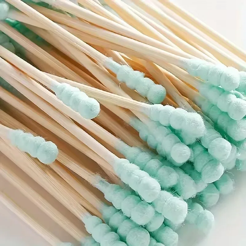 100/200pcs Bamboo Baby Cotton Swab Wood Sticks Soft Cotton Buds Cleaning of Ears Tampons Cotonete Pampons Health Beauty C182