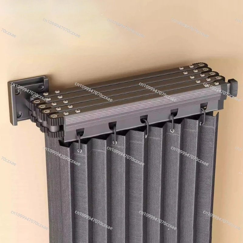 

Folding Shower Curtain Poles，Waterproof Invisible Curtain Set，Portable Bathroom Barrier Curtains Dry Wet Separation Curtains