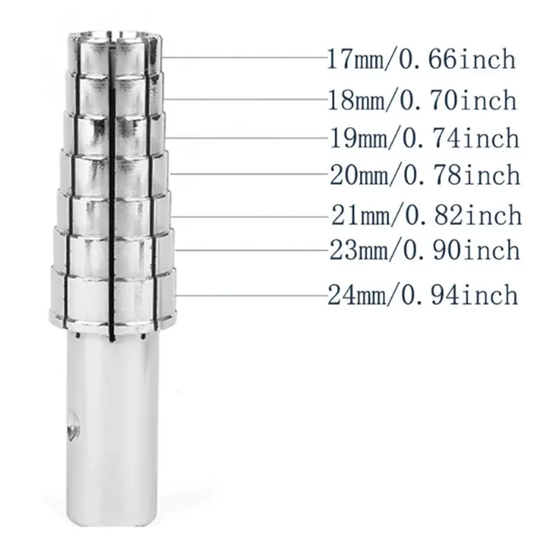 -[Retail TX] 1 Set Expansion Ring Mandrel With Hexagonal Internal Wrench For Lathe Heavy Duty Ring Shaping Tool For Ring Turning