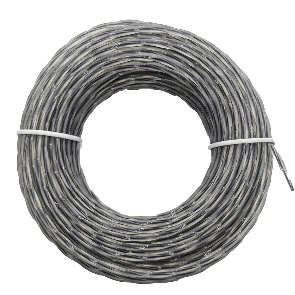 2.4/2.7/3.0mm 15m Grass Trimmer Line Nylon Steel Round String Trimmer Spool Replacement for Tough Weeds in Gardens and Lawns